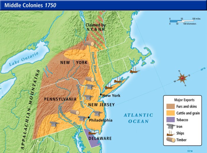 Delaware river map 13 colonies