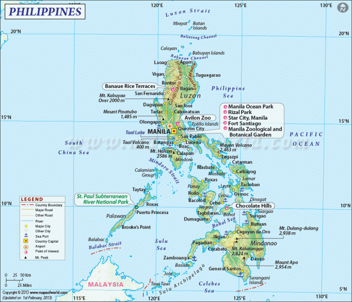 Major landforms in the philippines