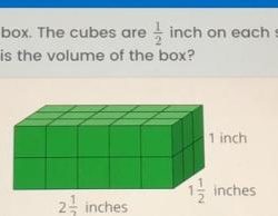 Stephanie puts 30 cubes in a box